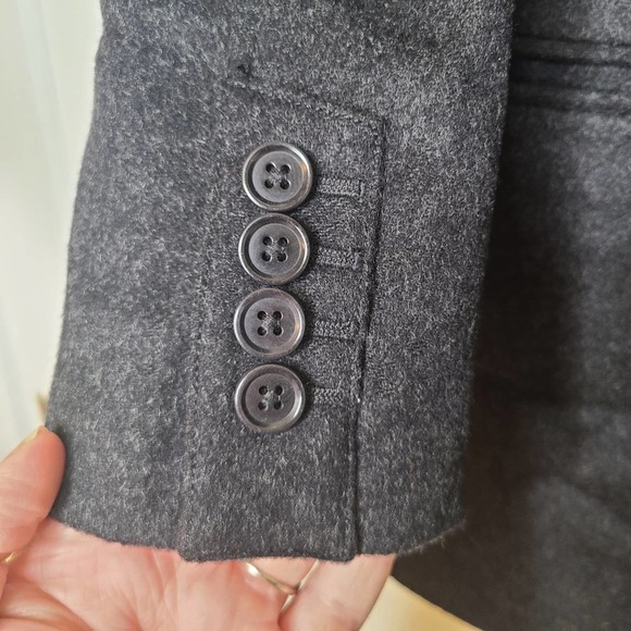 John Varvatos USA Wool Cashmere Blend Blazer Over Coat Jacket US Size 38 - Picture 4 of 7
